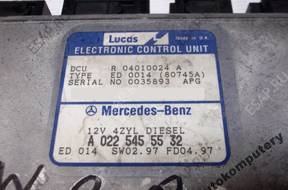 БЛОК УПРАВЛЕНИЯ MERCEDES W202 a0225455532 r04010024a