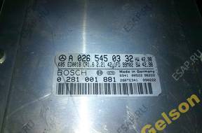 БЛОК УПРАВЛЕНИЯ MERCEDES W202 CR1,6 0281001881 0265450332