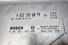 БЛОК УПРАВЛЕНИЯ MERCEDES W204 a6121536079 0281011482