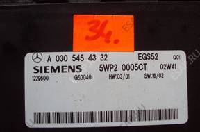 БЛОК УПРАВЛЕНИЯ Mercedes W209 A0305454332 МОДУЛЬ