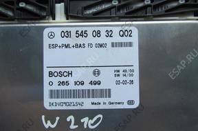 БЛОК УПРАВЛЕНИЯ MERCEDES W210 0265109499
