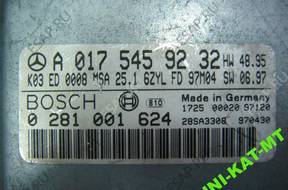 БЛОК УПРАВЛЕНИЯ   MERCEDES W210 3.0 TD 0281001624