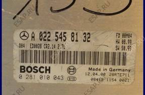 БЛОК УПРАВЛЕНИЯ MERCEDES W210 A0225458132 0281010043