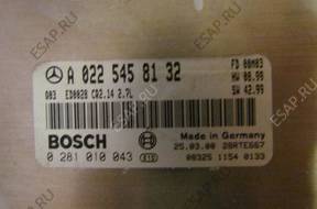 БЛОК УПРАВЛЕНИЯ MERCEDES W210 A0225458132 0281010043