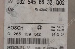 БЛОК УПРАВЛЕНИЯ   MERCEDES W211 0265109512