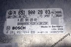 БЛОК УПРАВЛЕНИЯ MERCEDES W447 a6519002803 0281031244
