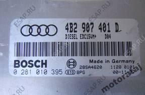 БЛОК УПРАВЛЕНИЯ МОДУЛЬ AUDI A6 2.5 0281010395 4B2907401D