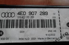 БЛОК УПРАВЛЕНИЯ МОДУЛЬ AUDI A8 D3 4E0907289