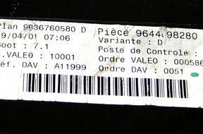 БЛОК УПРАВЛЕНИЯ МОДУЛЬ BSI PEUGEOT 307 9644098280 VAR. D