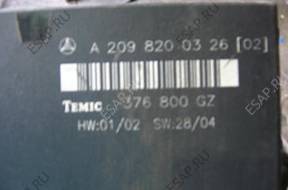 БЛОК УПРАВЛЕНИЯ МОДУЛЬ komfortu Mercedes W209 A2098200326