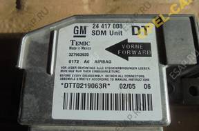 БЛОК УПРАВЛЕНИЯ МОДУЛЬ ПОДУШЕК OPEL COMBO 13417008 DT