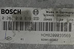 БЛОК УПРАВЛЕНИЯ   МОДУЛЬ RENAULT SCENIC 0281010819