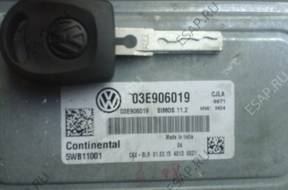 БЛОК УПРАВЛЕНИЯ НАБОР ЗАЖИГАНИЯ VW POLO V LIFT 1.2 БЕНЗИН