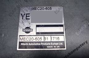 БЛОК УПРАВЛЕНИЯ NISSAN ALMERA 1.5 mec20-605 mec20605 ye