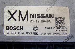 БЛОК УПРАВЛЕНИЯ NISSAN QASHQAI 0281014858 23710 BR40A XM