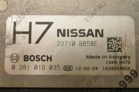 БЛОК УПРАВЛЕНИЯ NISSAN QASHQAI 1.6 0281019035 23710BB58E