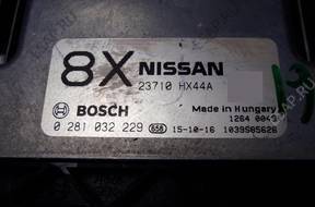 БЛОК УПРАВЛЕНИЯ NISSAN QASHQAI 23710hx44a 0281032229