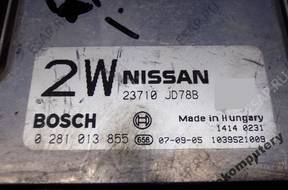 БЛОК УПРАВЛЕНИЯ NISSAN QASHQAI 23710jd78b 0281013855