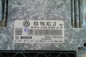 БЛОК УПРАВЛЕНИЯ Octavia II 2.0 TDI 140KM 0281013187