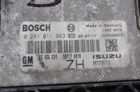 БЛОК УПРАВЛЕНИЯ OPEL 0281011943, 55556829