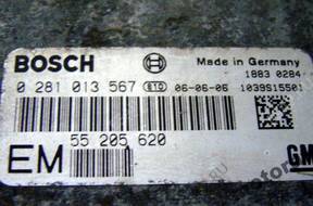 БЛОК УПРАВЛЕНИЯ   OPEL 0281013567 55205620 EM 1.9