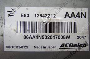 БЛОК УПРАВЛЕНИЯ   OPEL  12647212 AA4N  E83