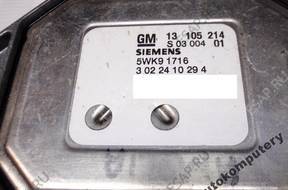 БЛОК УПРАВЛЕНИЯ OPEL 13105214 5wk91716 БЕЗ КОДА JAK
