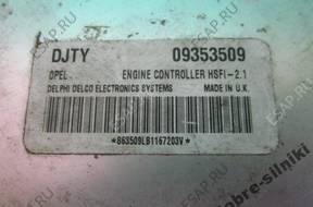 БЛОК УПРАВЛЕНИЯ   OPEL 1.6 16V 09353509 DJTY