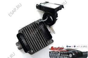 БЛОК УПРАВЛЕНИЯ OPEL 1.6 16V 09355929 24418927 КОМПЛЕКТ
