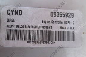 БЛОК УПРАВЛЕНИЯ OPEL 1.6 16V ASTRA II G 09355929 CYND