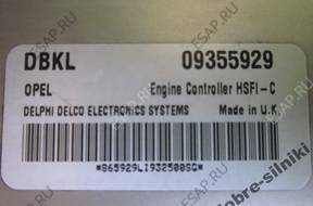 БЛОК УПРАВЛЕНИЯ   OPEL 1.6 X16XEL 09355929 DBKL