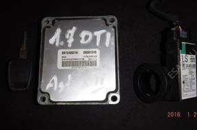 БЛОК УПРАВЛЕНИЯ OPEL 1.7 DTI   ДВИГАТЕЛЕМ КЛЮЧ