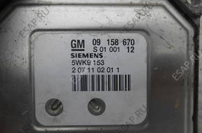 БЛОК УПРАВЛЕНИЯ OPEL 1.8 Z18XE   ДВИГАТЕЛЕМ 5WK9153