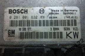 БЛОК УПРАВЛЕНИЯ OPEL 2.0 X20DTL 0281001632 90508977 KW
