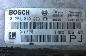 БЛОК УПРАВЛЕНИЯ OPEL 2.2 Y22DTH 0281010273 24417198 PJ