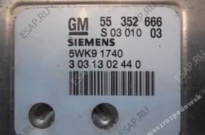 БЛОК УПРАВЛЕНИЯ   OPEL 55352666 5WK91740