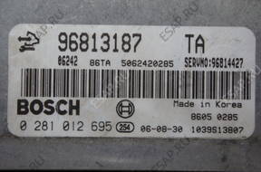 БЛОК УПРАВЛЕНИЯ OPEL ANTARA 2.0CDT 0281012695 96813187 TA