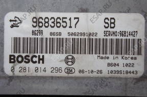 БЛОК УПРАВЛЕНИЯ OPEL ANTARA 2.0CDT 0281014296 96836517 SB