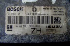 БЛОК УПРАВЛЕНИЯ OPEL ASRTA 1.7 0281011943  55556829  ZH