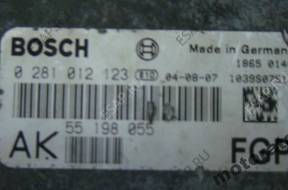 БЛОК УПРАВЛЕНИЯ OPEL ASTRA 0281012123 55198055 AK FGP