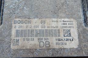 БЛОК УПРАВЛЕНИЯ OPEL ASTRA 0281012694 55560810
