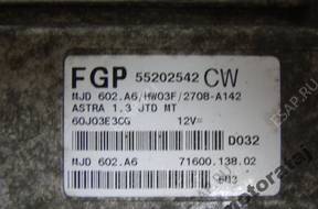 БЛОК УПРАВЛЕНИЯ OPEL ASTRA 1.3 CDTI 55202542CW  MJD602.A6