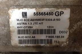 БЛОК УПРАВЛЕНИЯ OPEL ASTRA 1.3 CDTI 55565450 GP MJD6O2.A6