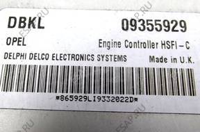 БЛОК УПРАВЛЕНИЯ OPEL ASTRA 1.6 16V  09355929 DBKL