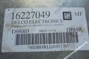 БЛОК УПРАВЛЕНИЯ OPEL ASTRA 16227049