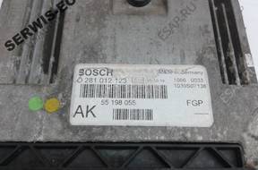 БЛОК УПРАВЛЕНИЯ OPEL ASTRA 1.9 0281012123 55198055 AK+PIN