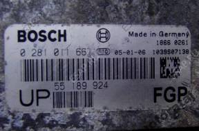 БЛОК УПРАВЛЕНИЯ OPEL ASTRA 1.9 CDTI 0281011667 55189924