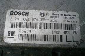 БЛОК УПРАВЛЕНИЯ OPEL ASTRA 2.2 DTL 0281001674 90562574 LL