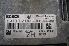 БЛОК УПРАВЛЕНИЯ, OPEL ASTRA 3-1.7CTDI-0281011943