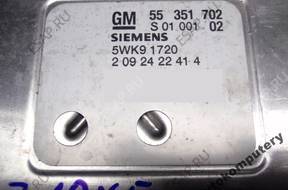 БЛОК УПРАВЛЕНИЯ OPEL ASTRA 55351702 5wk91720 z18xe БЕЗ КОДА